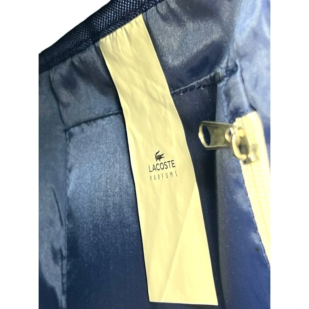 Men's Lacoste live‎ parfums messenger book cross body bag blue navy